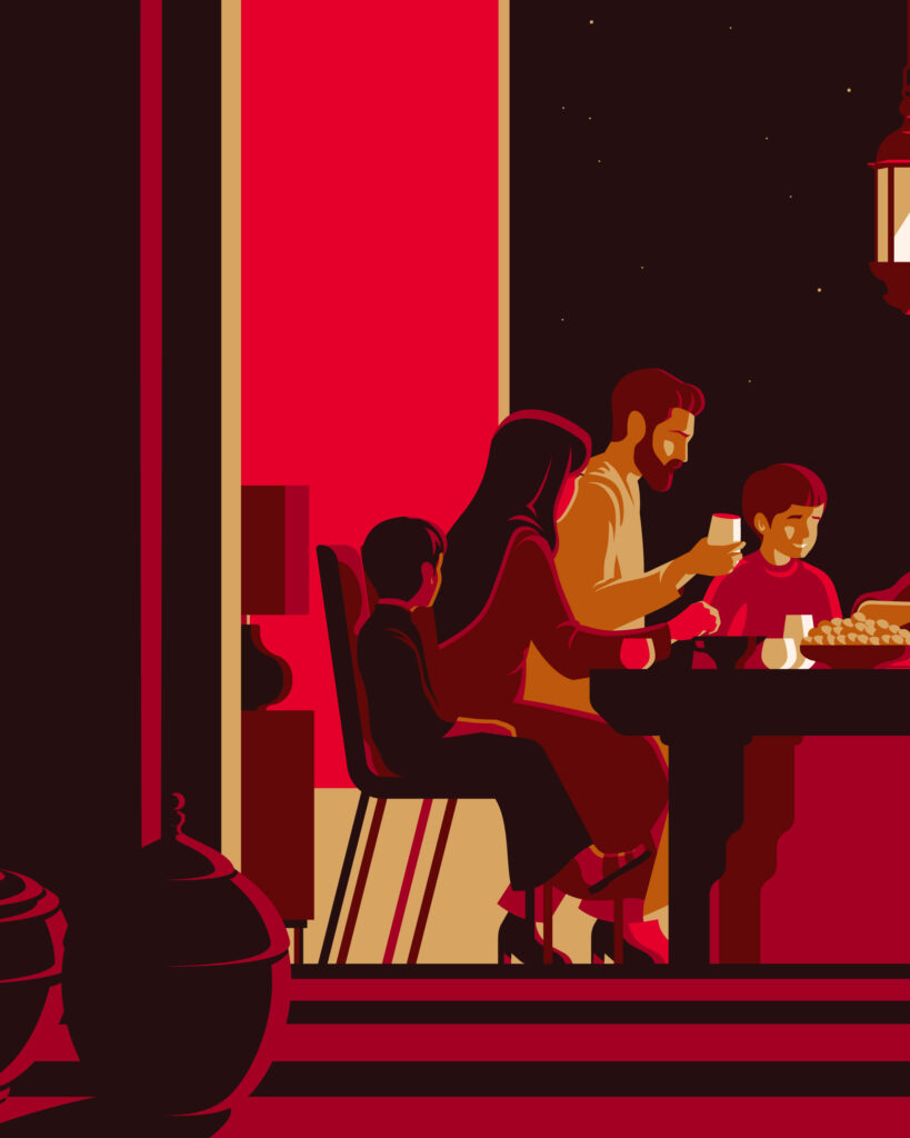 Gandour Brand Illustrations Ramadan Close up 01