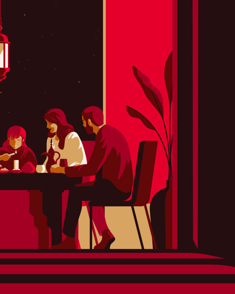 Gandour Brand Illustrations Ramadan Close up 02